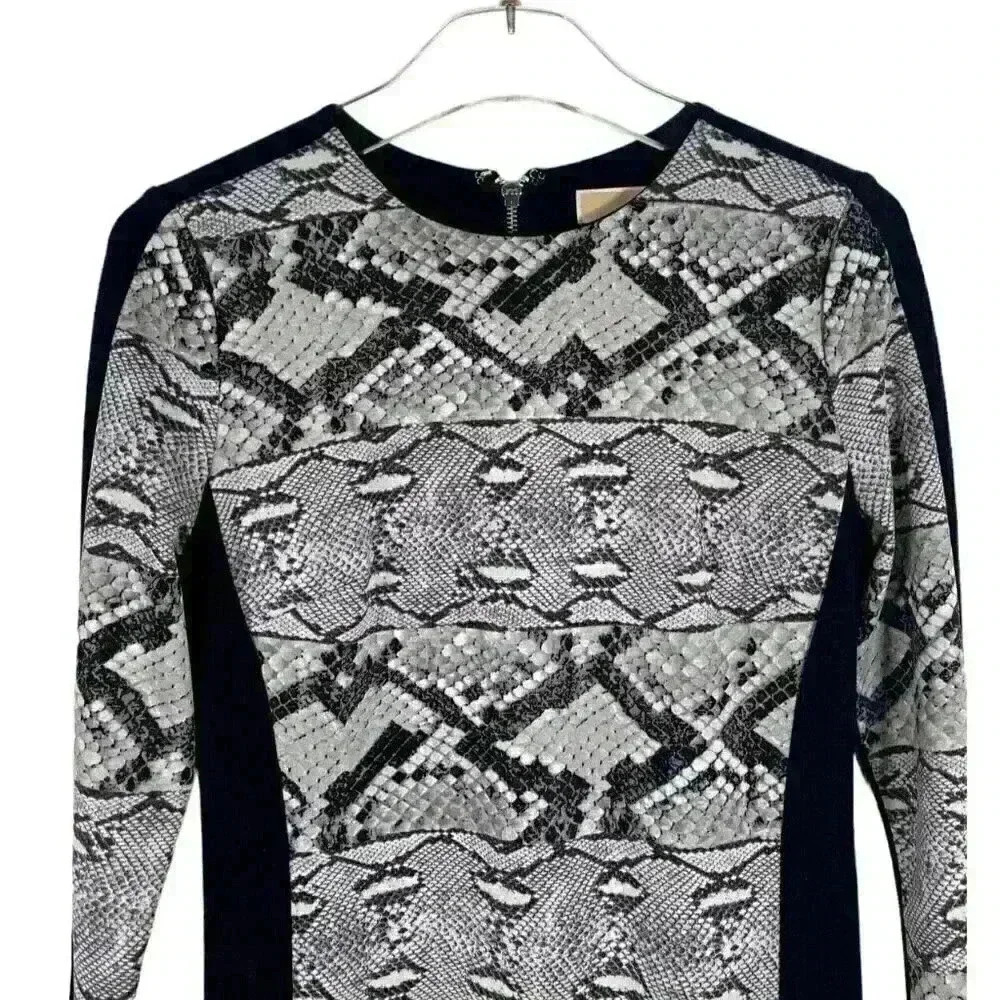 Michael Michael Kors Black Gray Python Print Body… - image 4
